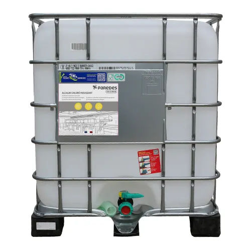 Détergent désinfectant alcalin moussant Paredes Access Alcalin chloré moussant bidon de 1150Kg