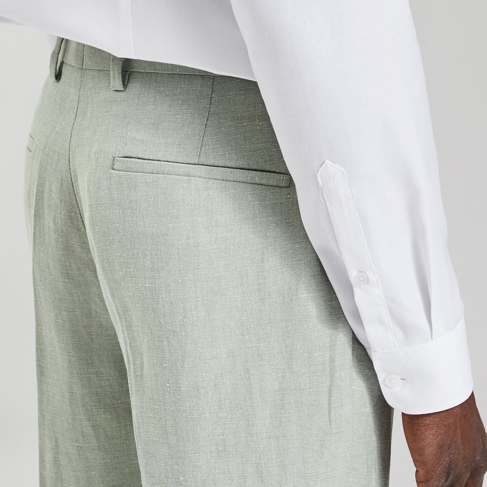 Pantalon de costume slim Vert