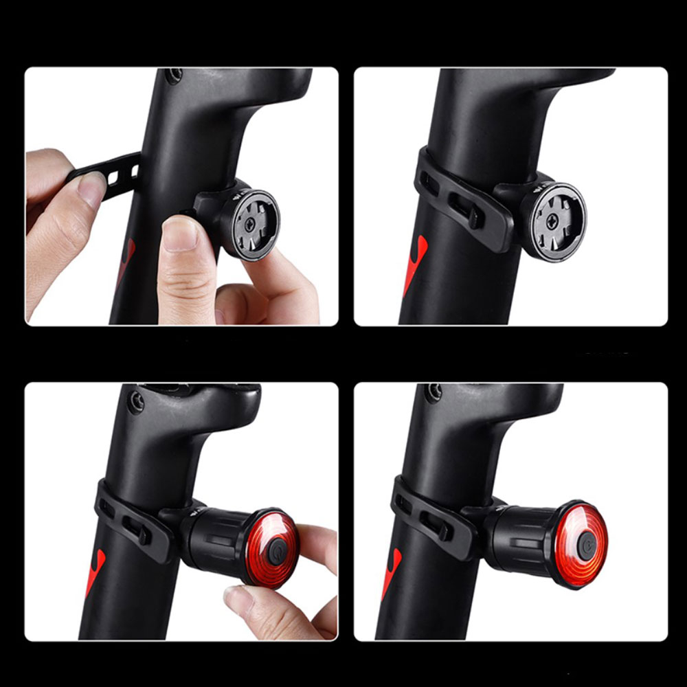 Wiederaufladbares USB Velo Rücklicht Fahrrad LED Warnlicht IPX6