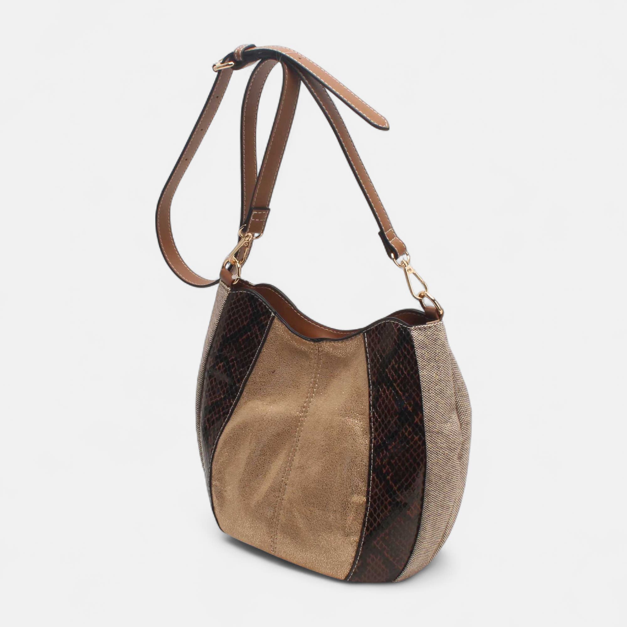 Sac bandoulière camel