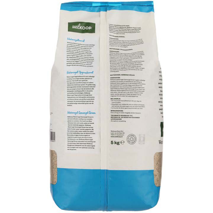 Welkoop Opgroeikorrel - Watervogelvoer - 5 Kilogram