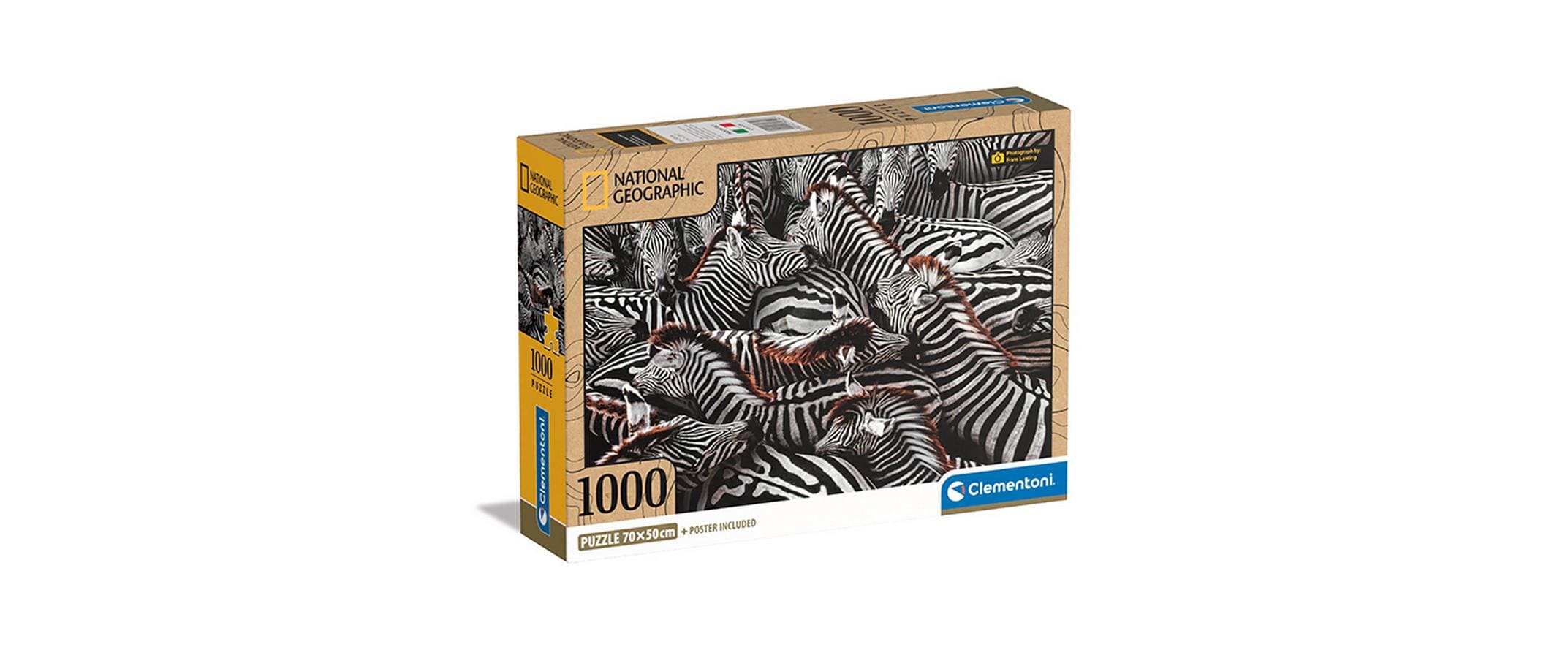 Puzzle Zebras im Pferch 1000 Teile1000 Teile für langen Puzzle-Spass