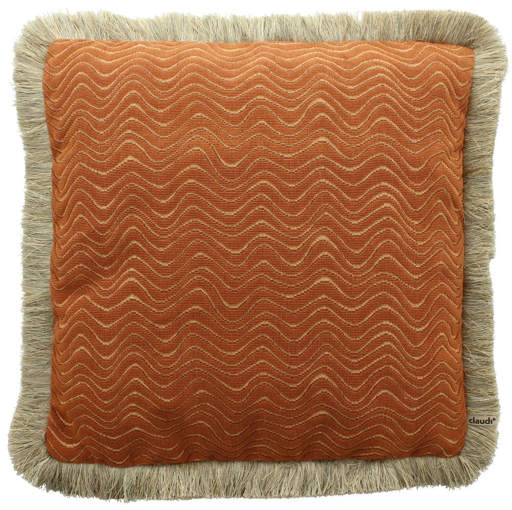 Exclusive Orange + Fringe Gold Scrolla  | ClaudiB45 x D45 cm