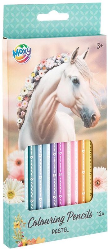 Kleurpotloden - Pastel - Horse Collection - 12 Stuks