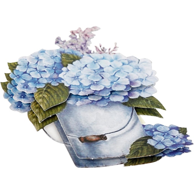 3D Motiver, blomster, ark 21x30 cm, 4 ark/ 1 pk.
