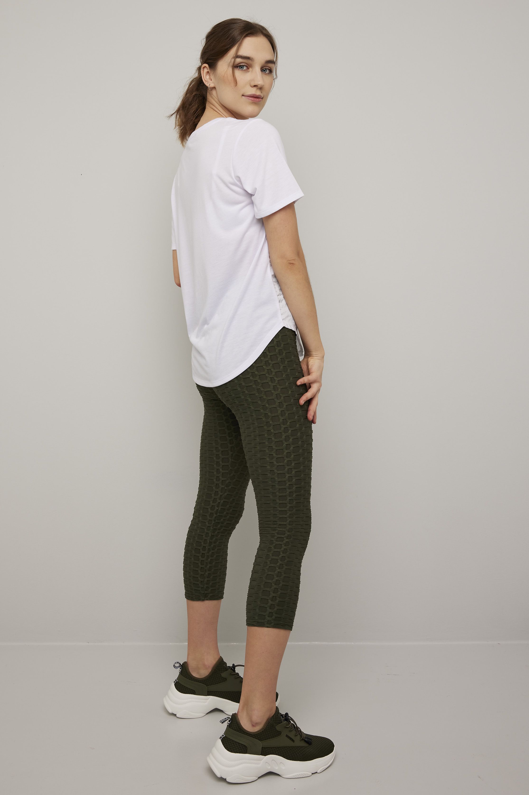 Oceana capri leggings med mønster