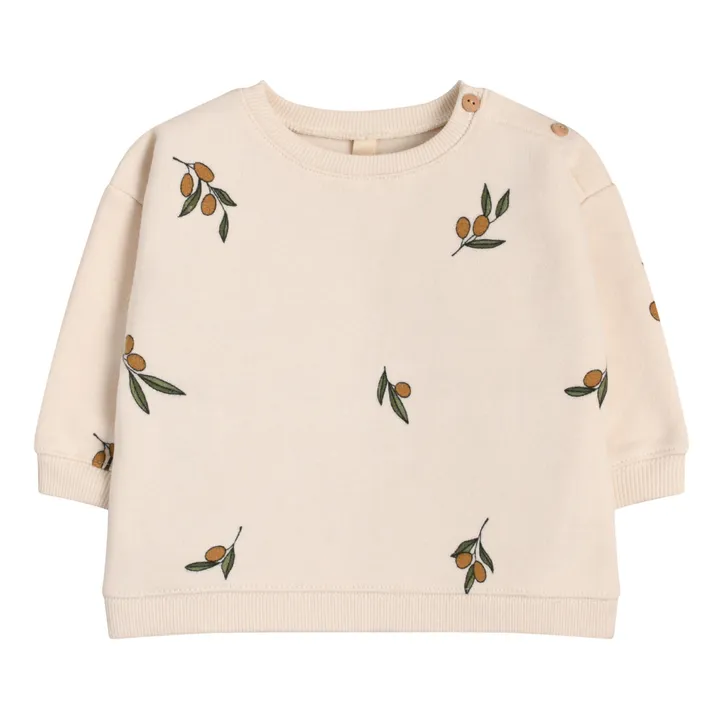 Organic Zoo Sweat Molleton Olive Garden | Gris galet