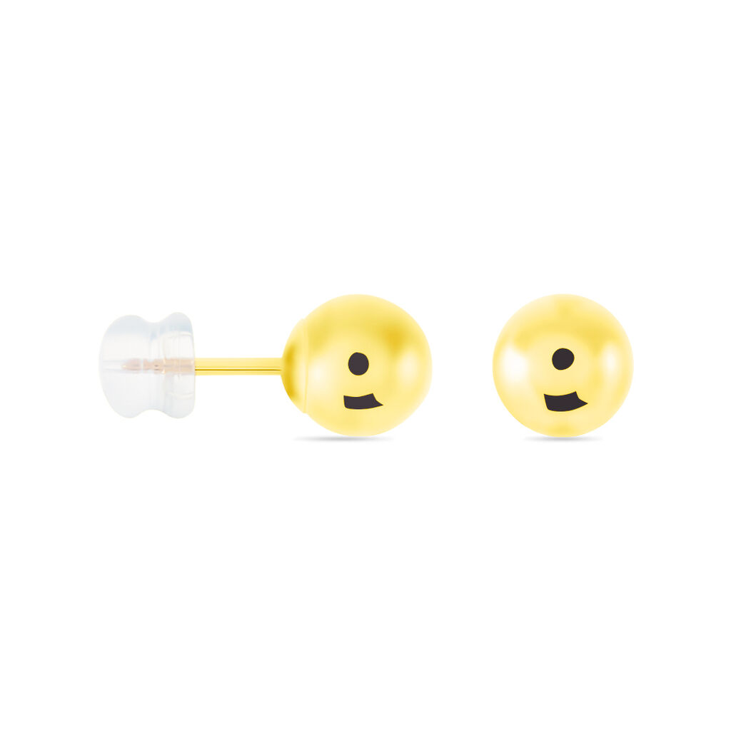 Boucles D'oreilles Puces Fidelia Boule Or Jaune