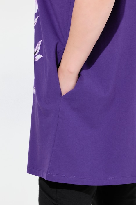 Longshirt, A-Linie, Motivdruck