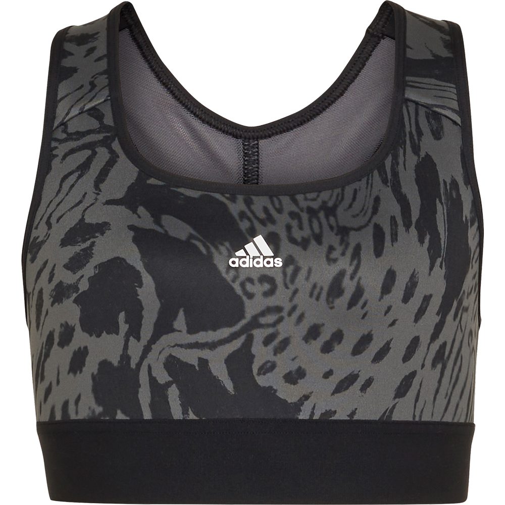 adidas Aeroready Sport Icon Animal Print Sport BH Mädchen grey six