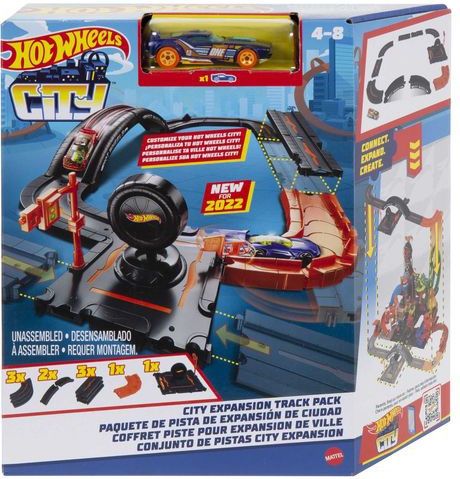 Hot Wheels - City - Uitbreidingsset - 10 Baandelen - Inclusief 1 Auto