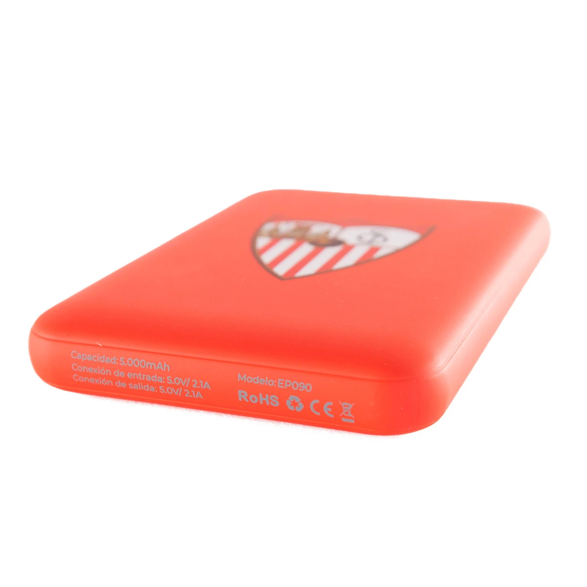 Power Bank 5.000 Mah vermelha Emblema Sevilla FC