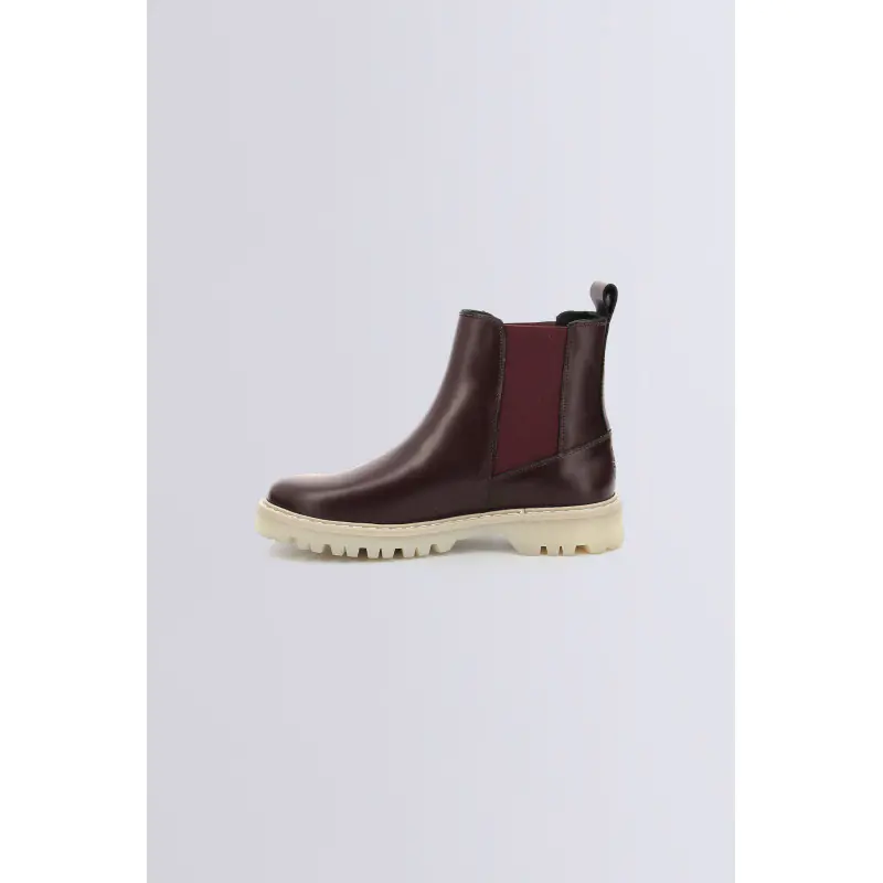 KICK DECKFIT BORDEAUX BOOTS Cuir Femme