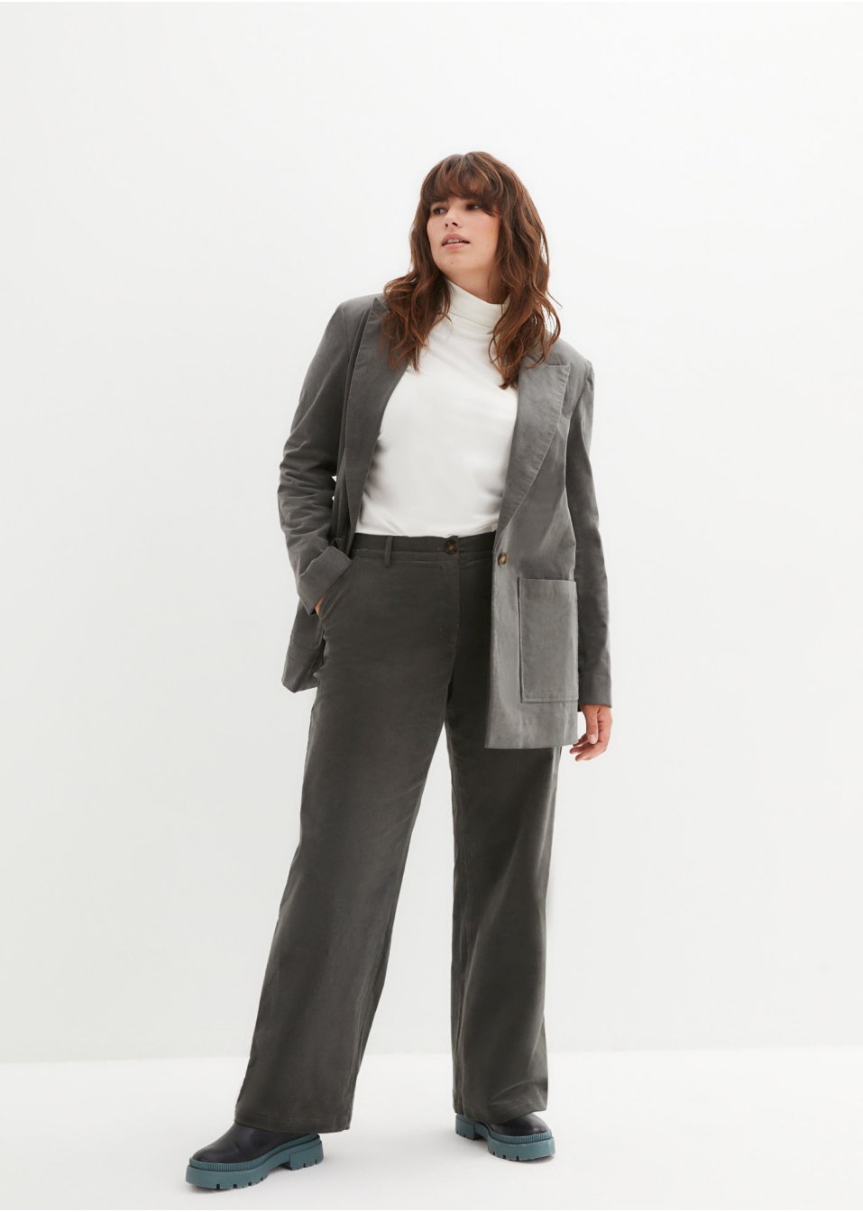 Pantalon velours côtelé style Marlène