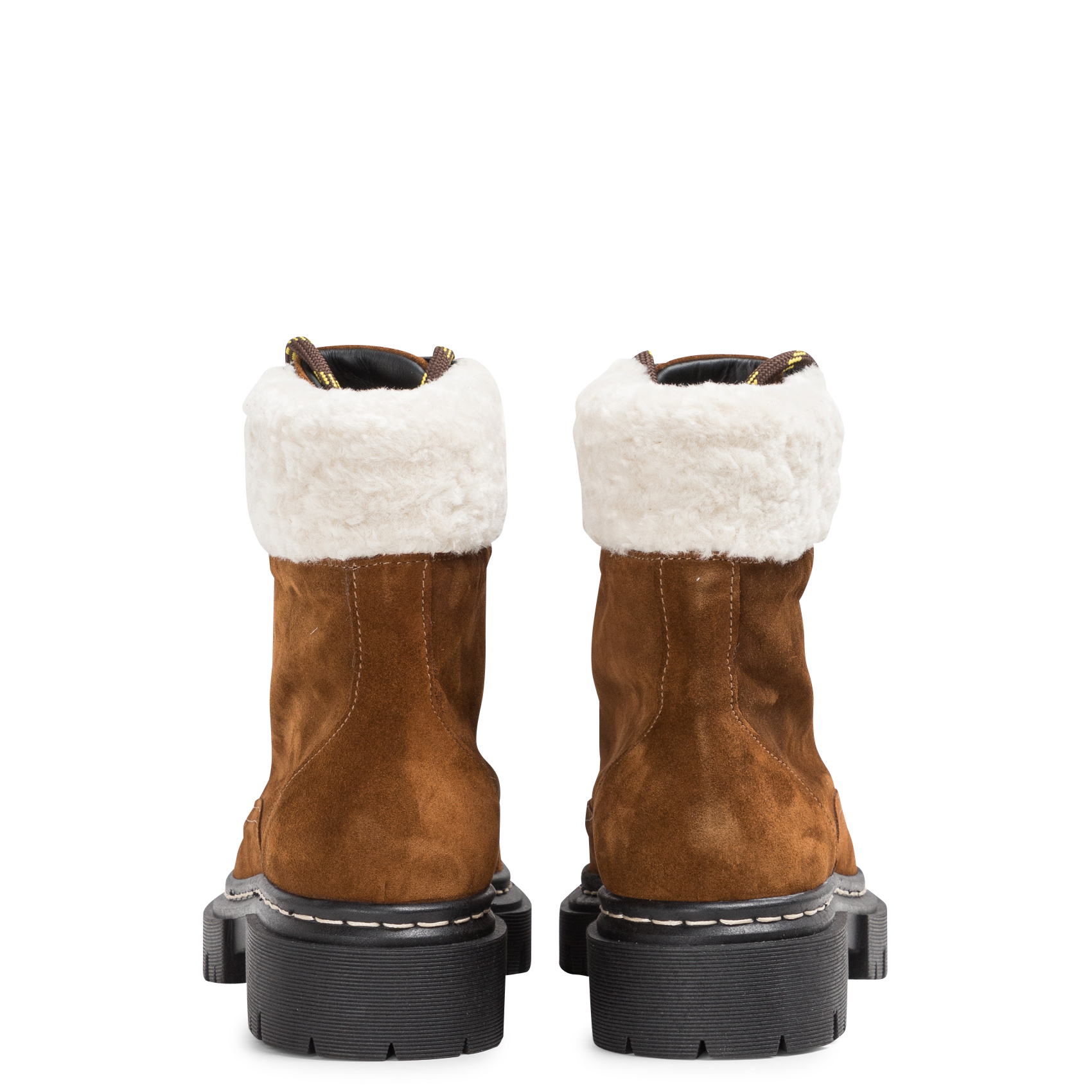 YAGUAS - Bottines à lacets en daim | Marron