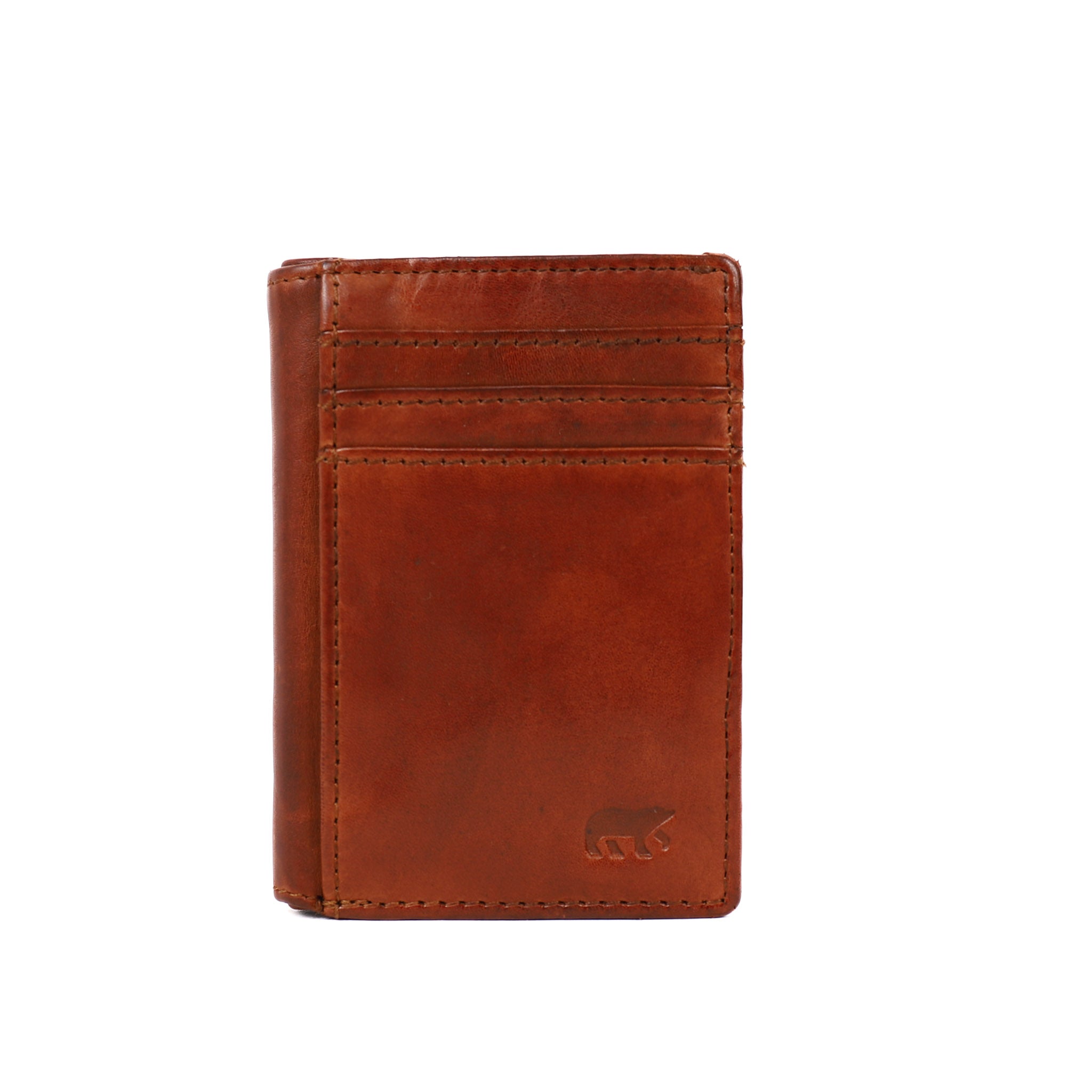 Pasjeshouder met briefgeldvak 'Michel' cognac Cognac