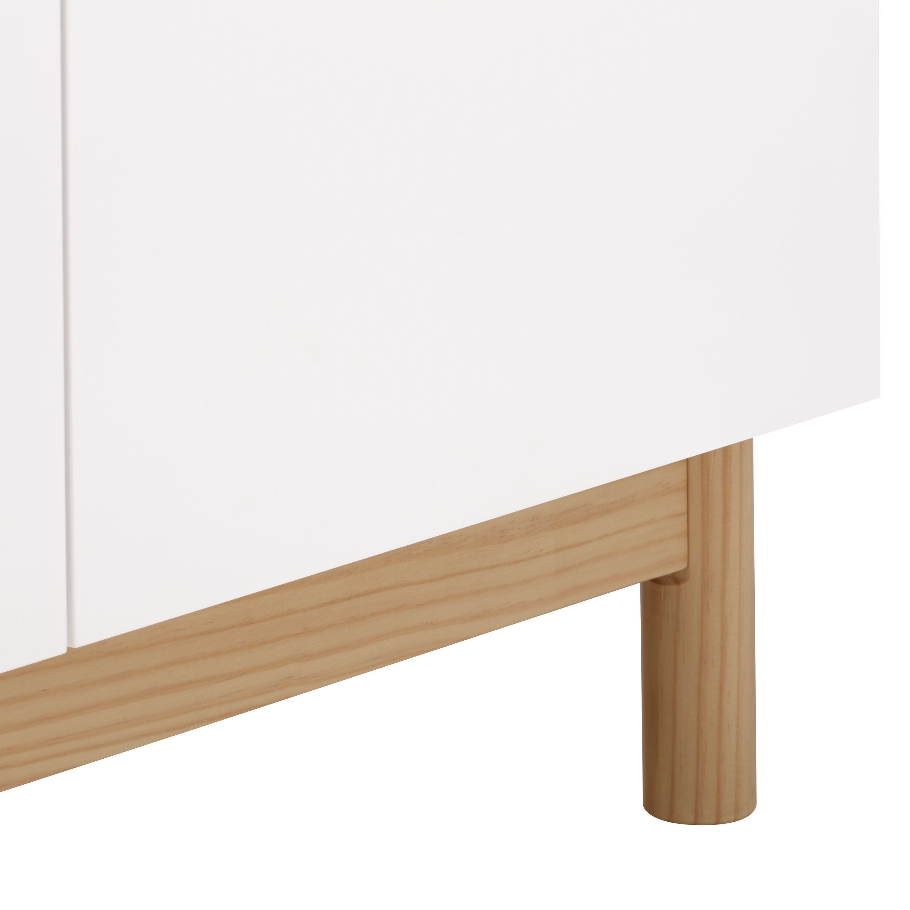MARLIN Sideboard - Weiss / B: 140.0 cm x T: 41.5 cm x H: 75.0 cm