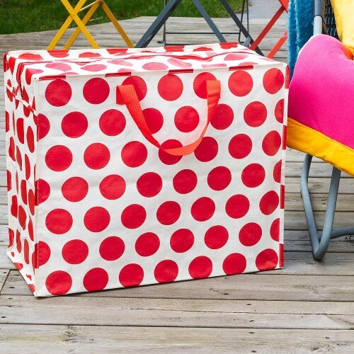 Rex london jumbo opbergtas red on white spotlight