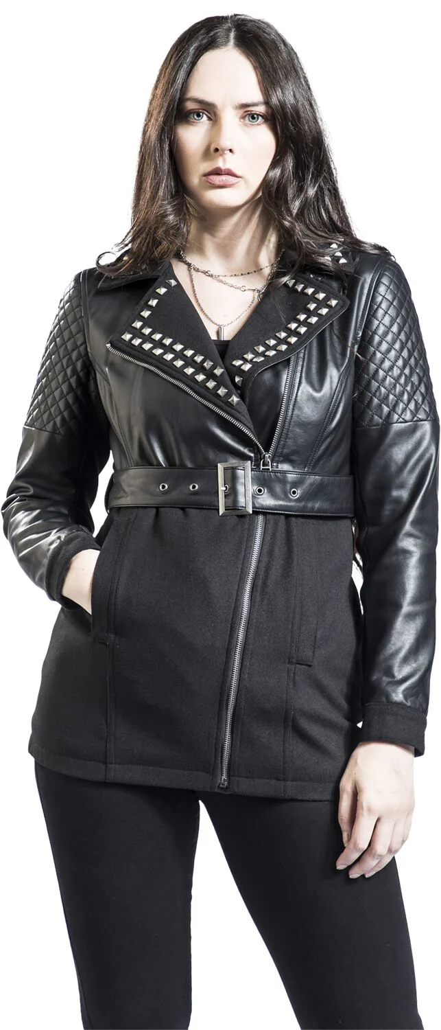 Veste en simili-cuir | Black Premium by EMP Veste mi-saison