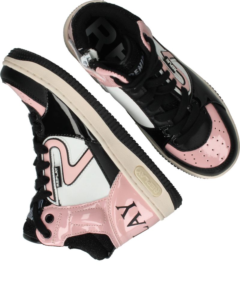 Replay Epic Jr MID 7 Sneakers Zwart Meisjes