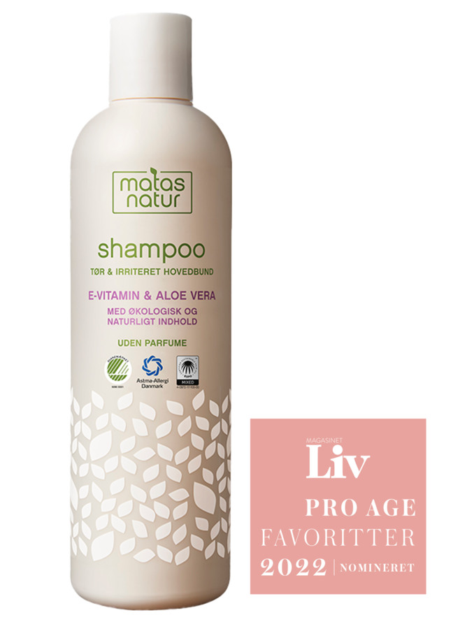 Matas Natur Aloe Vera & E-vitamin Shampoo Tør/Irriteret Hovedbund 400 ml