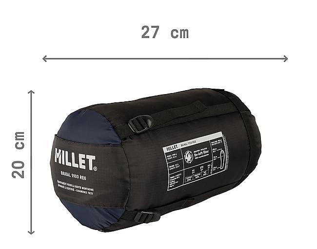 MILLET - SAC DE COUCHAGE BAIKAL 1100 REGULAR SYNTHETIQUE