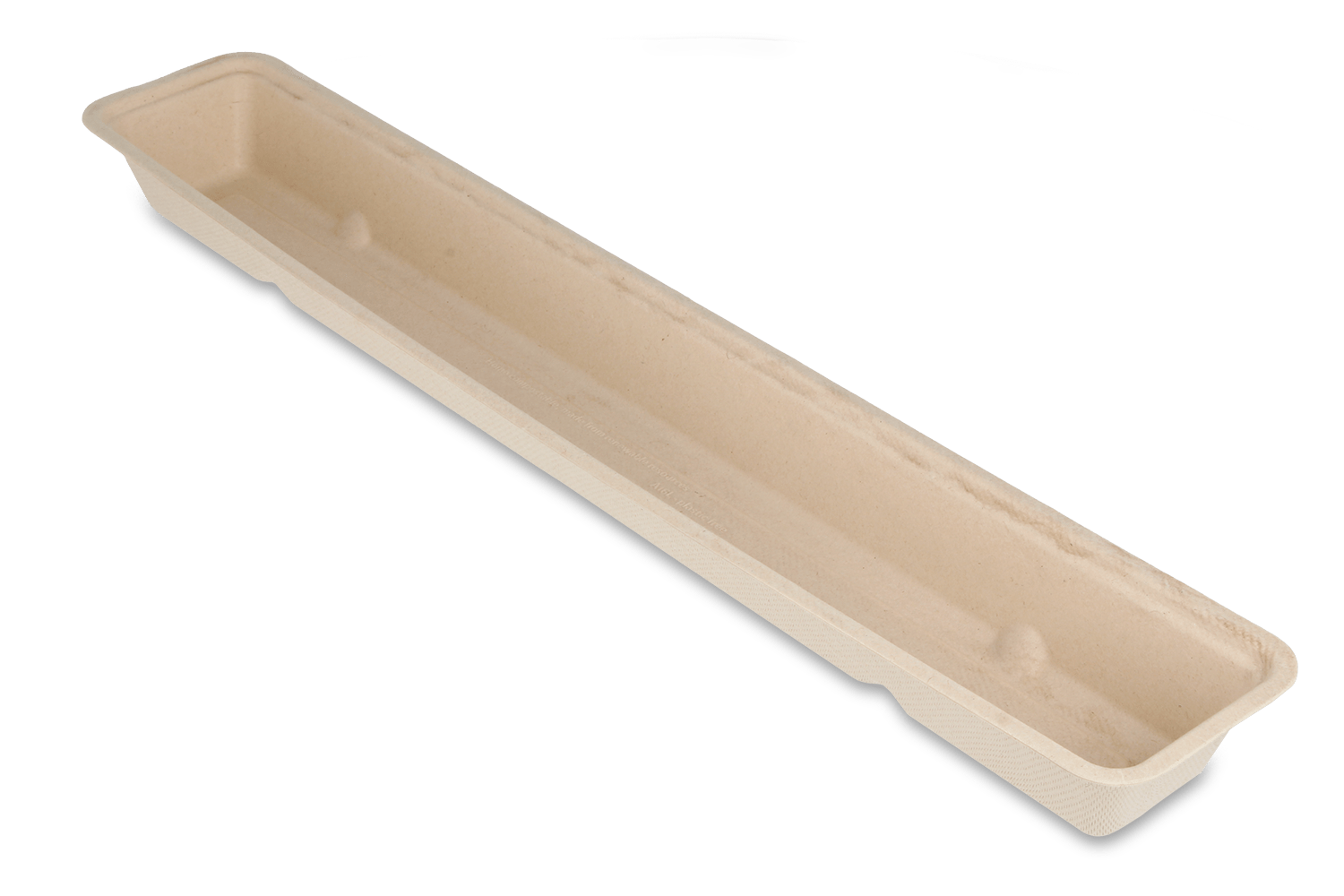 Frikandelbakje A16L (lang) suikerriet Plastic- en Pfas-vrij BIO