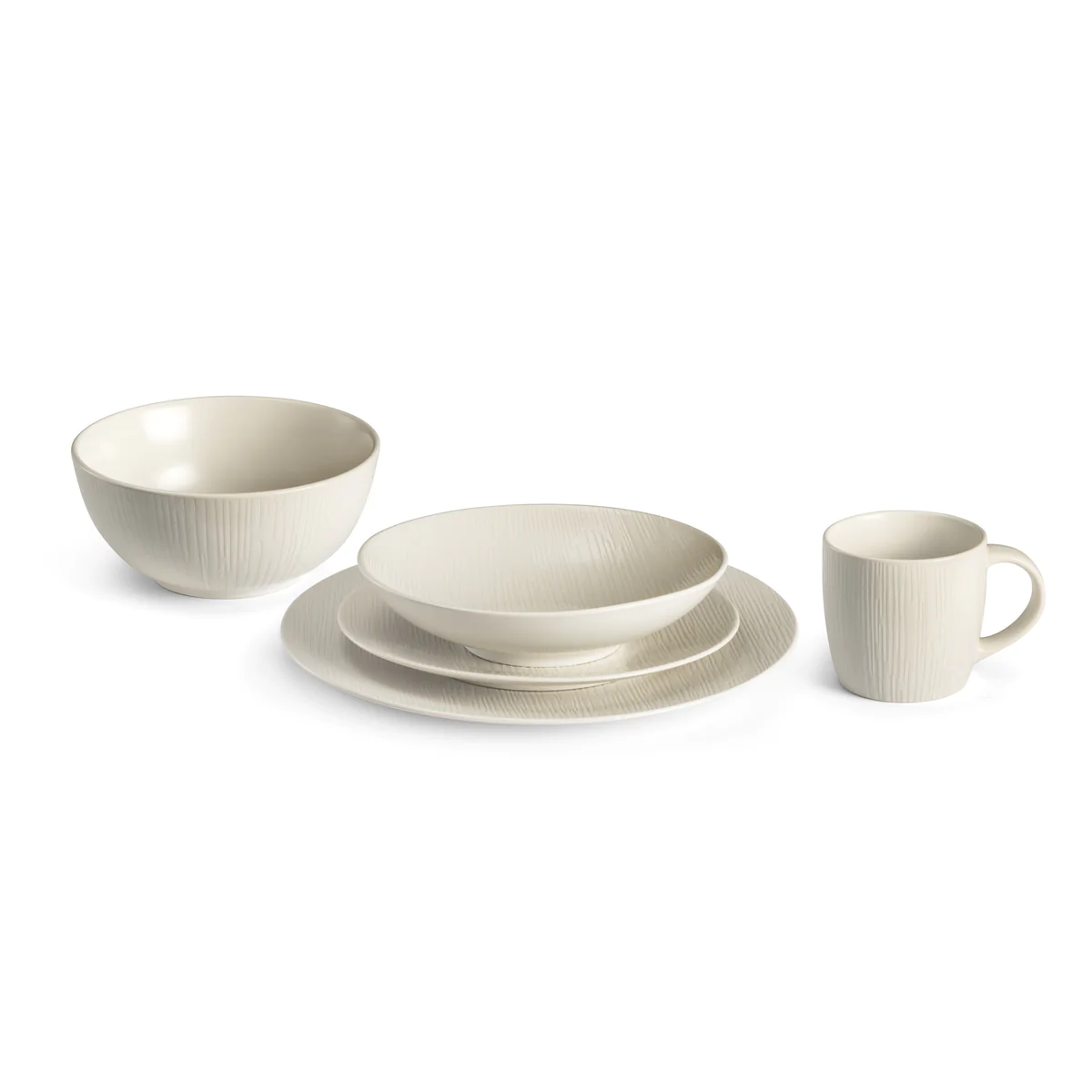 Magma Ivoire - Tasse café & thé 28 cl (lot de 6) Médard de Noblat