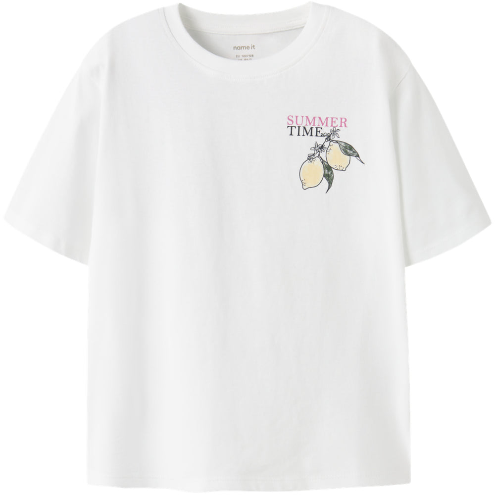Køb Name It Bright White Nkfhana Ss Nreg Top Box