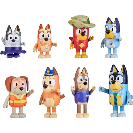 Bluey figurer 8-pak