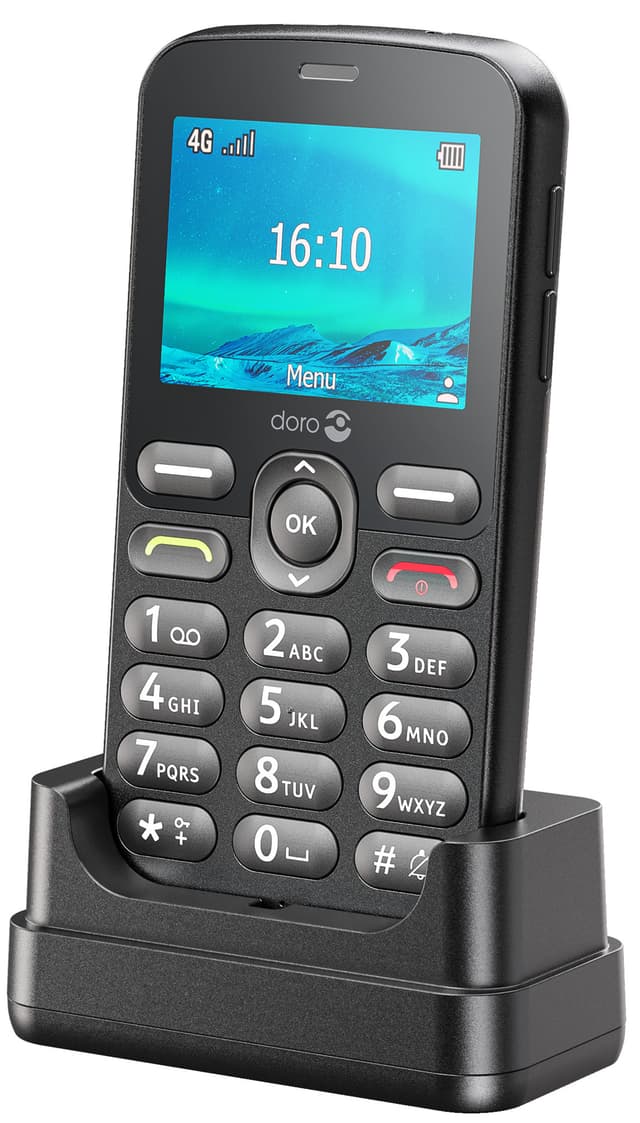 Doro 1881 mobiltelefon (sort)