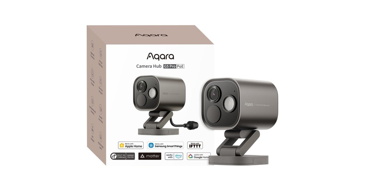 AqaraCamera Hub G5 Pro PoE  (Grijs, Kleurennachtzicht)