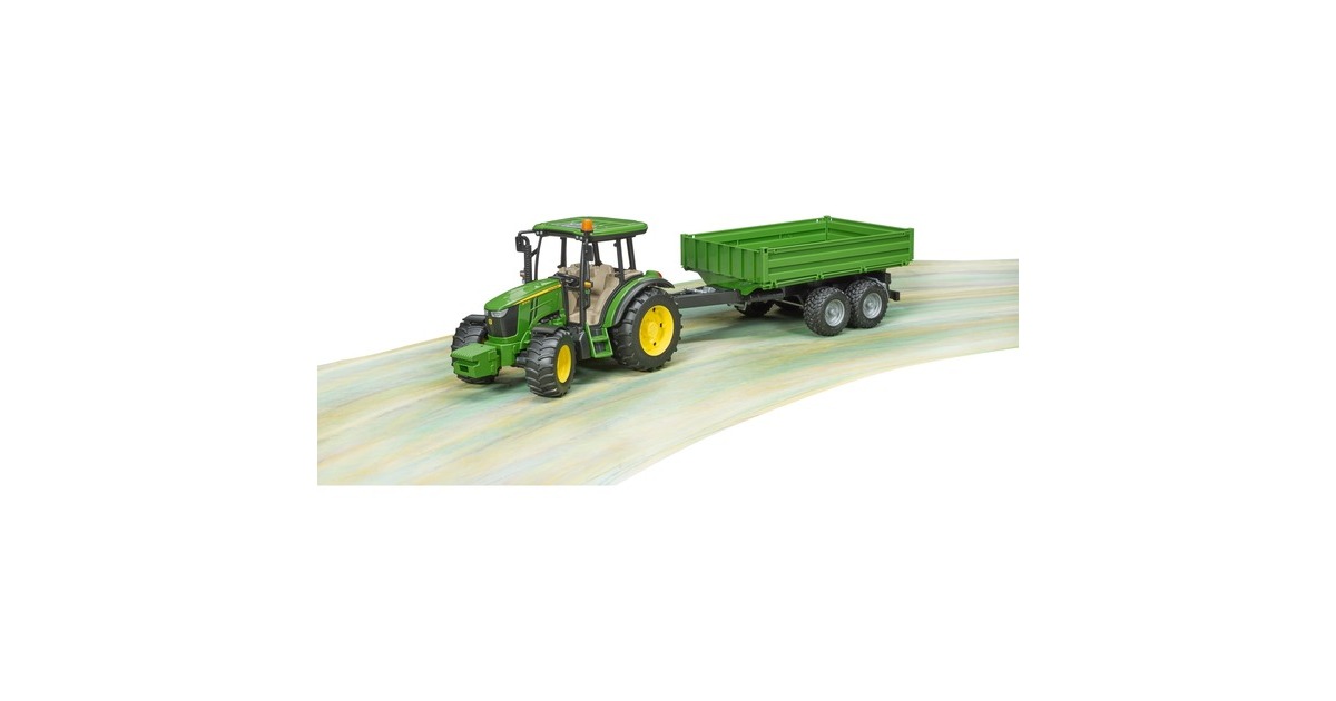 bruderJohn Deere 5115M met aanhanger Modelvoertuig  (02108)