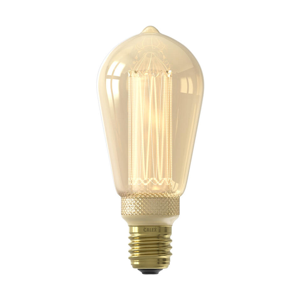Calex LED Rustieklamp - goudkleurig - E27