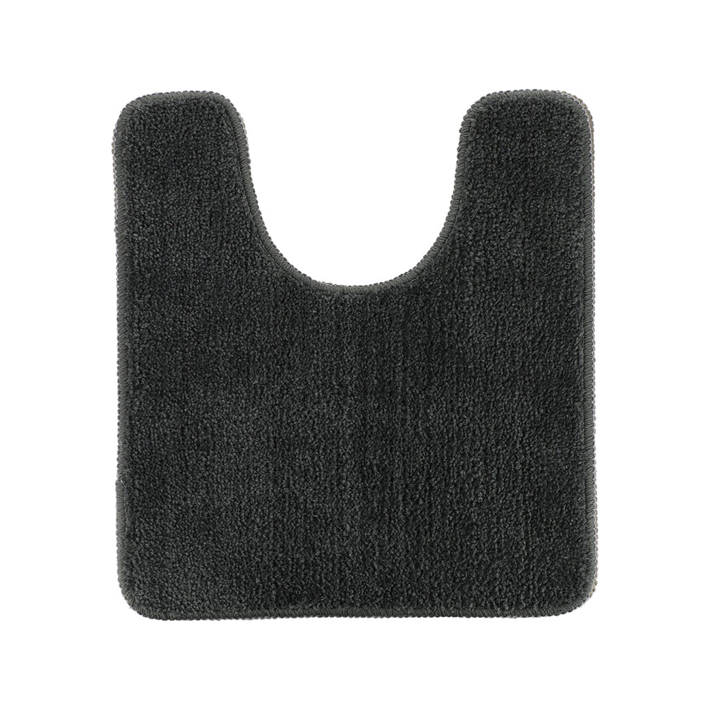 Tapis contour WC doux gris anthracite 45x50cm