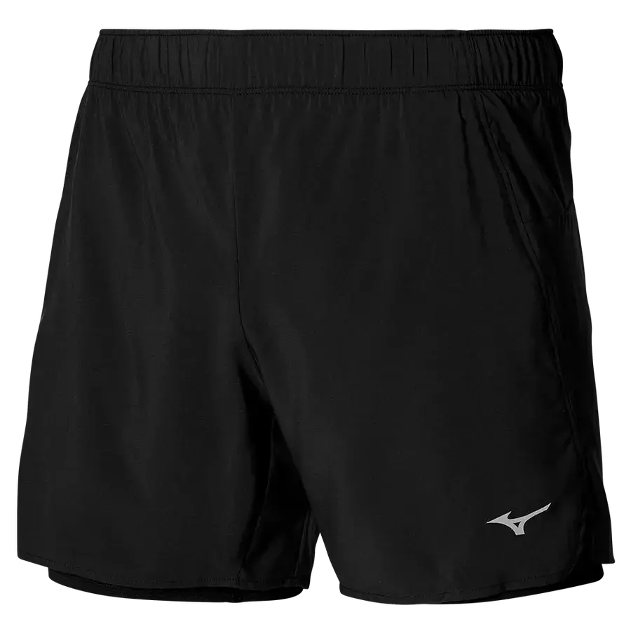 Mizuno Core 5.5 2IN1 Hardloopbroek Kort Zwart Heren