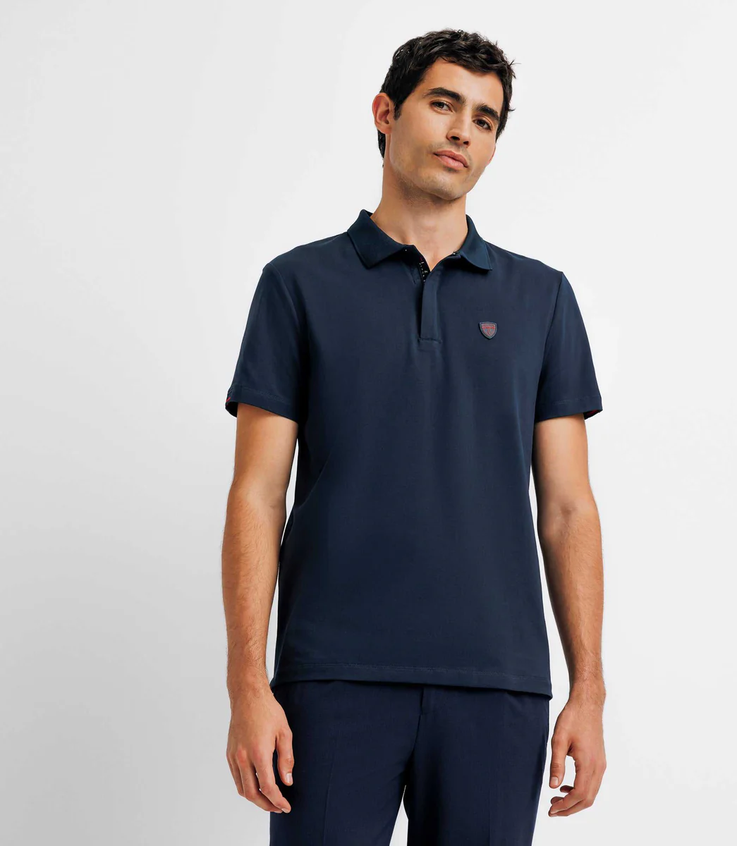 Polo avec patch marine