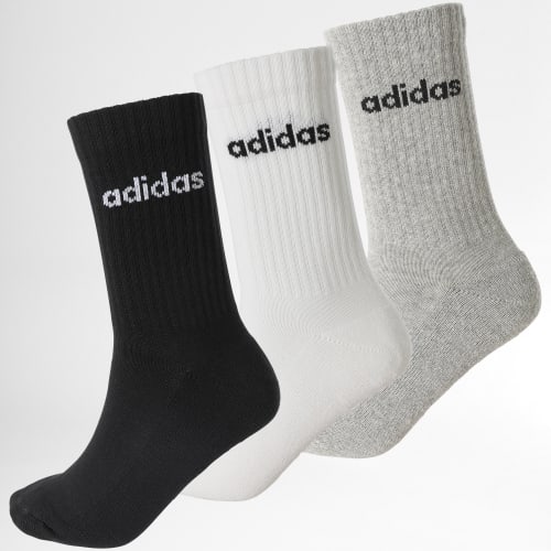 Lot De 3 Paires De Chaussettes IC1302 Noir Blanc Gris Chiné