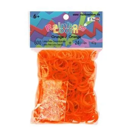 Rainbow Loom® Gummibänder, orange