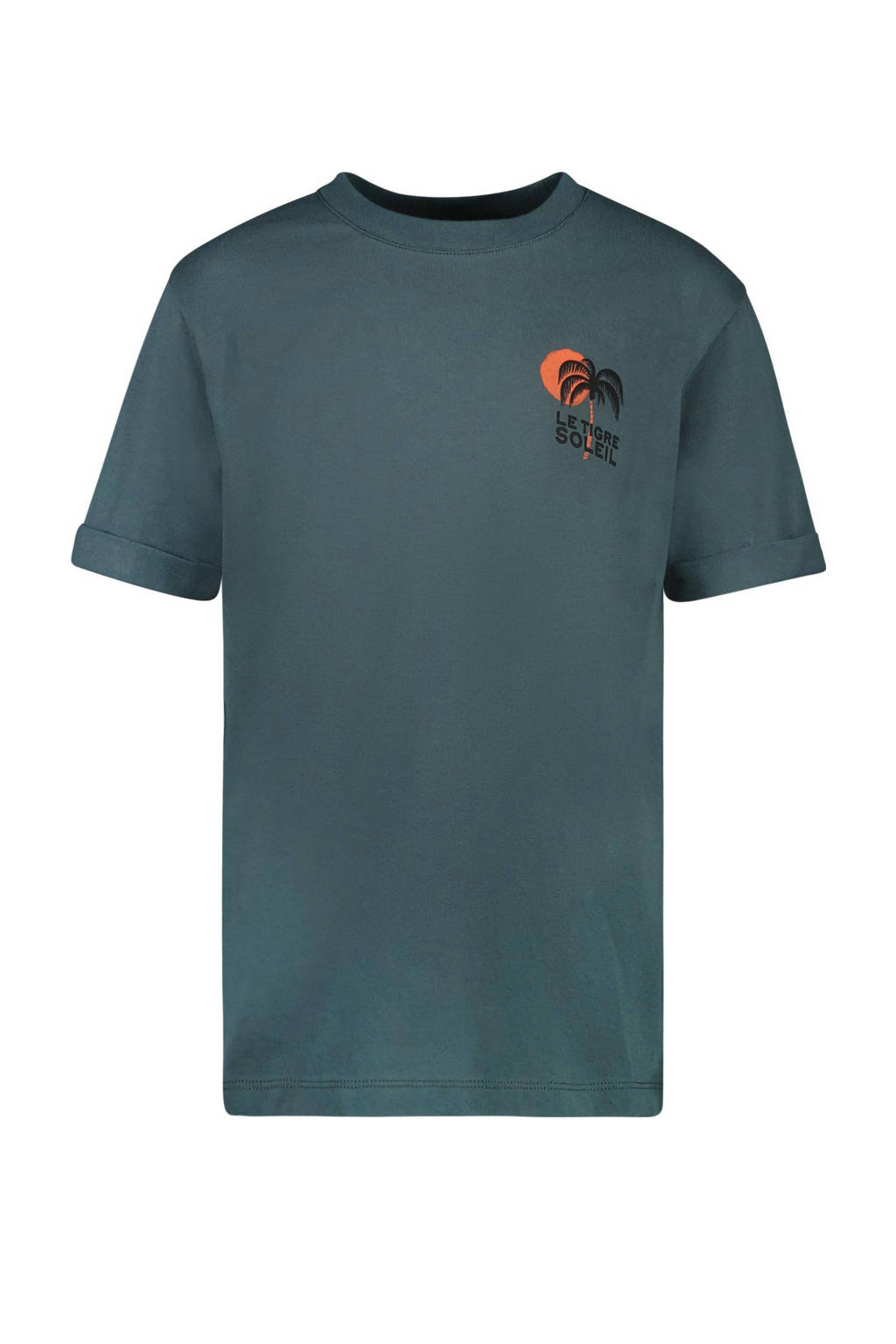 Cars T-shirt DRAYCO met backprint mosgroen