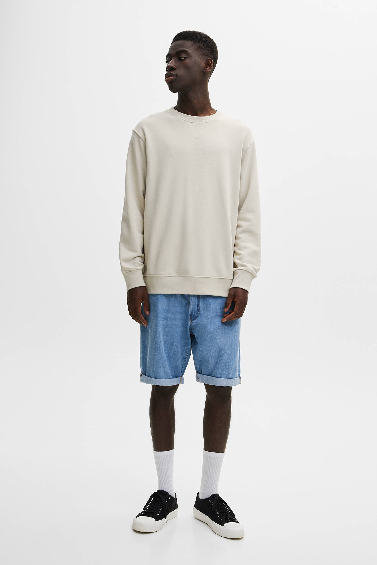 Bermuda jeans - Azul claro