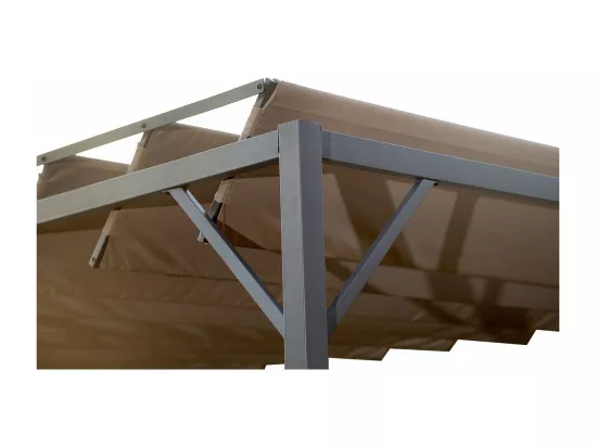 Pergola bioclimatique en tissu 