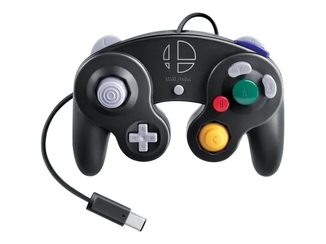 NINTENDO GAMECUBE Controller - Super Smash Bros. Edition - gamepad - kabling - sort - for Nintendo Switch