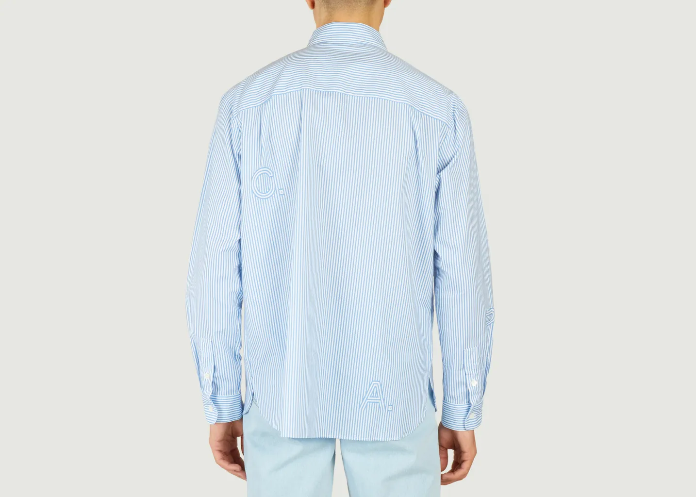 Chemise rayée siglée Malo A.P.C.
