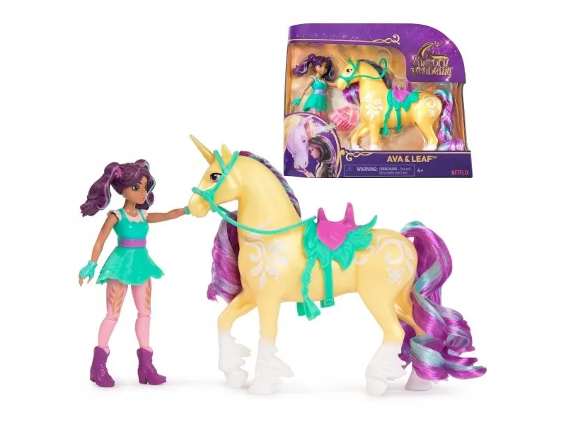 Unicorn Academy Ava & Leaf, Mode dukke, Pige, 4 År, Pige, 115 mm, 180 g