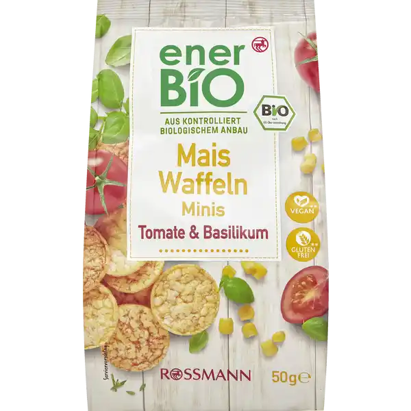 Mais Waffeln Mini Tomate & Basilikum