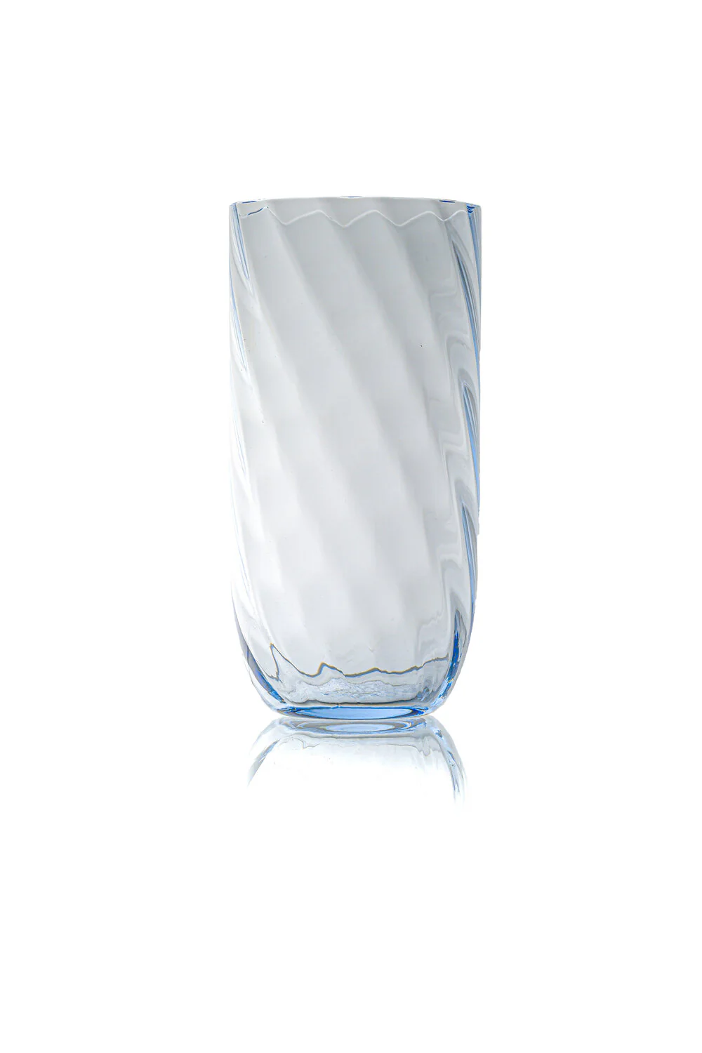 Anna Von Lipa  Swirl Long tumbler glas -  Light blue