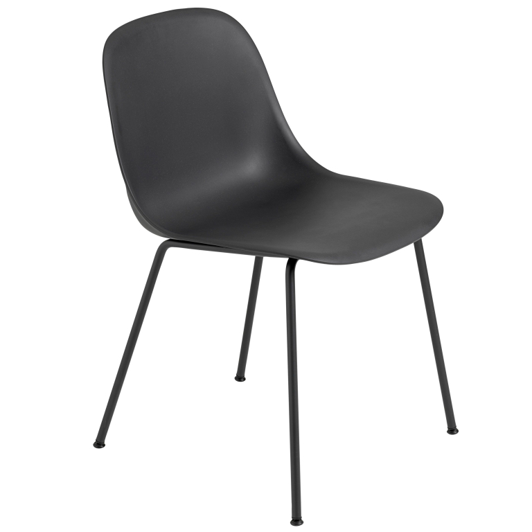 Muuto Fiber Side Tube stoel oker