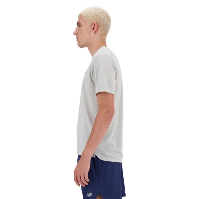 New Balance Herre T-shirts Athletics Run T-shirt Grå