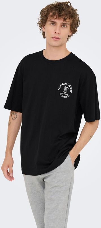 Onsnathan - T-shirts - Katoen - Korte Mouwen - Relaxed Fit - Bedrukt Detail